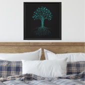 Binäre Codierungsprogrammierer Grafikdesign für Co Leinwanddruck (Insitu (Schlafzimmer))