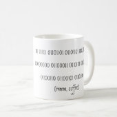 Binäre Coffeemarke-Tasse mit Robot Kaffeetasse (VorderseiteRechts)