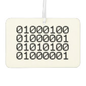 BINÄRE DATEN AUTOLUFTERFRISCHER (Rückseite)