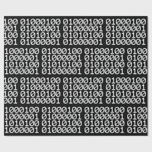 BINÄRE DATEN GESCHENKPAPIER (Flach)