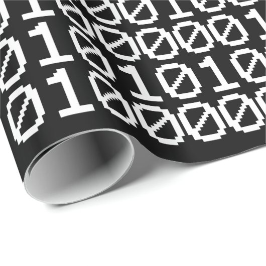 BINÄRE DATEN GESCHENKPAPIER (Rolleneckpunkt)