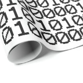 BINÄRE DATEN GESCHENKPAPIER (Rolleneckpunkt)