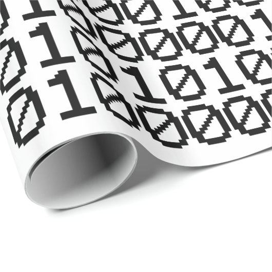 BINÄRE DATEN GESCHENKPAPIER (Rolleneckpunkt)