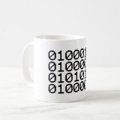 BINÄRE DATEN KAFFEETASSE (Vorderseite Links)