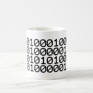 BINÄRE DATEN KAFFEETASSE