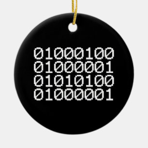 BINÄRE DATEN KERAMIK ORNAMENT
