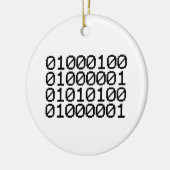 BINÄRE DATEN KERAMIK ORNAMENT (Links)
