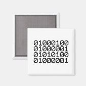 BINÄRE DATEN MAGNET (Vorderseite/Rückseite)