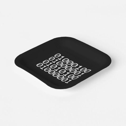 BINÄRE DATEN PAPPTELLER (Gewinkelt)