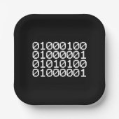 BINÄRE DATEN PAPPTELLER (Vorderseite)