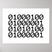 BINÄRE DATEN POSTER (Vorne)