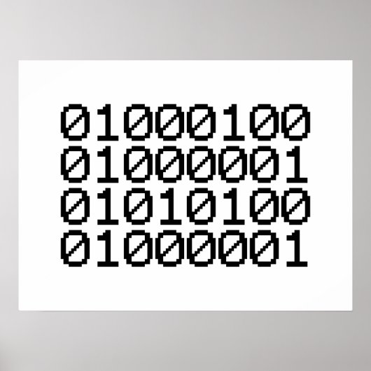BINÄRE DATEN POSTER (Vorne)