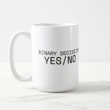 Binäre Entscheidung Ja Nein Minimalistische große 