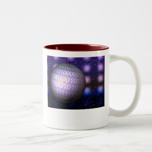 Binäre Kugel Zweifarbige Tasse (Rechts)