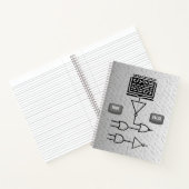 Binäre Logik-Spiralnotizbuch – Modernes Design Notizblock (Innenseite)