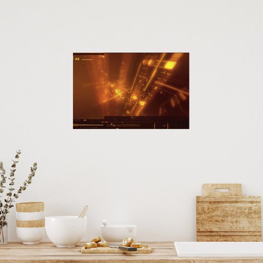 Binäre Sequenzen Poster (Küche)