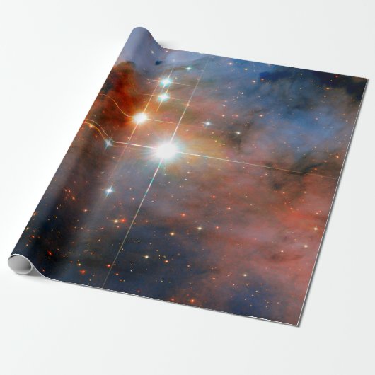 Binäre Sterne WR 25 & Tr16-244 - Hubble Space Foto Geschenkpapier (Ungerollt)