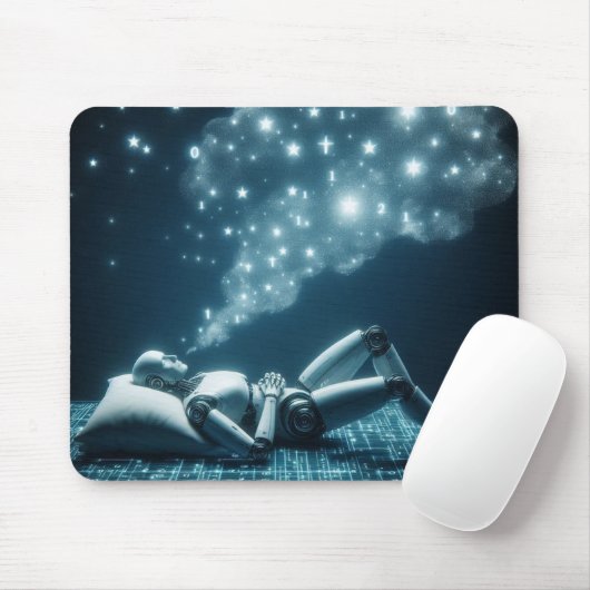 Binäre Träume Mousepad (Mit Mouse)
