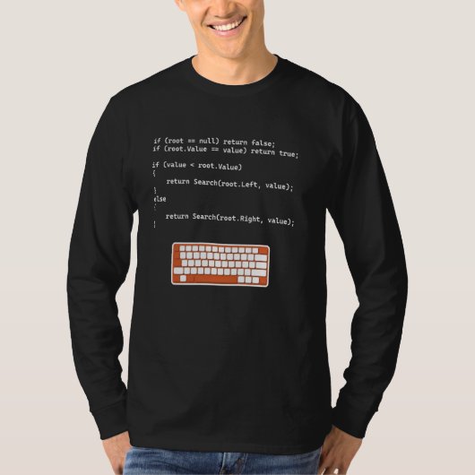 Binäre Tree C#-Suchknoten Programmiersoftware n T-Shirt (Vorderseite)