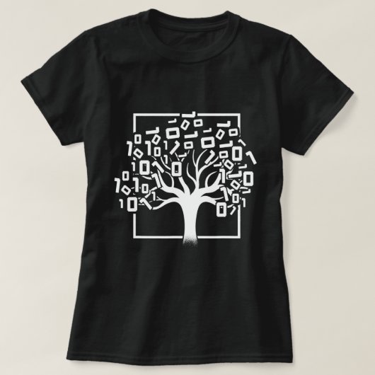 Binäre Tree Computer Science Coding Programmer App T-Shirt (Design vorne)