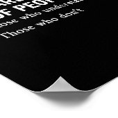 Binäre Typen von Programmierern Nerd Boys & Amp; Poster (Ecke)