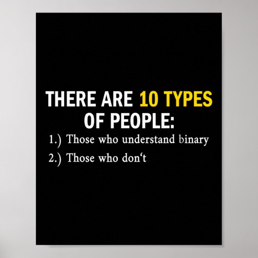 Binäre Typen von Programmierern Nerd Boys & Amp; Poster (Vorne)