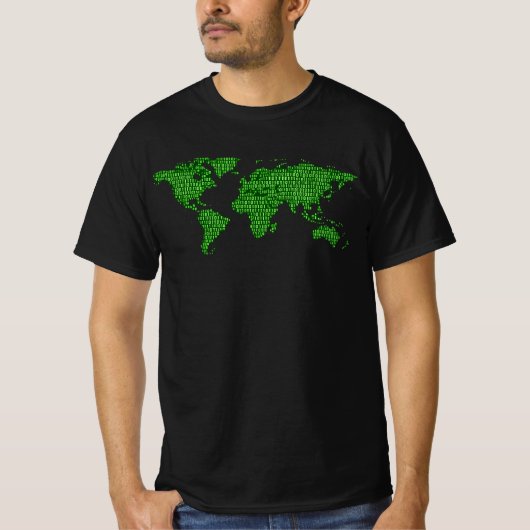 Binäre Welt Computer Coding Programmierer T-Shirt (Vorderseite)