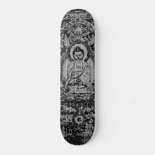 Binärer Buddha Skateboard (Vorderseite)