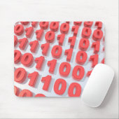 binärer Code 3D Mousepad (Mit Mouse)
