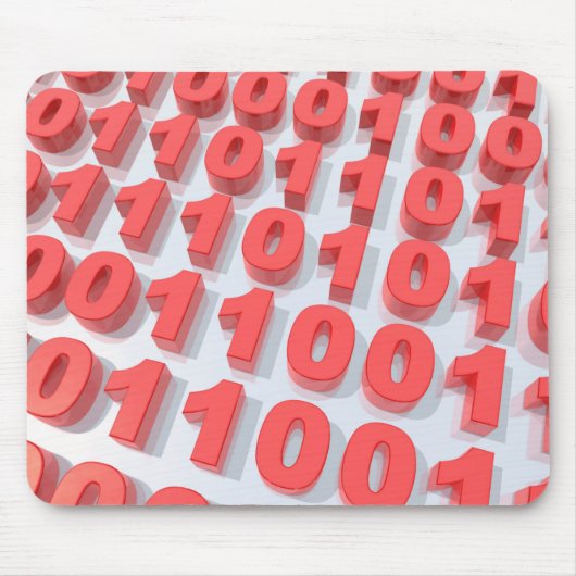 binärer Code 3D Mousepad (Vorne)