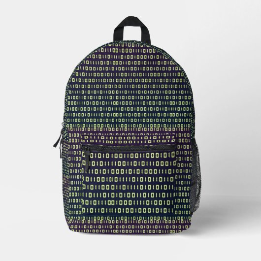 Binärer Code-Backpack Bedruckter Rucksack (Vorderseite)