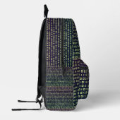 Binärer Code-Backpack Bedruckter Rucksack (Links)