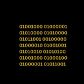 Binärer Code Danke Karte