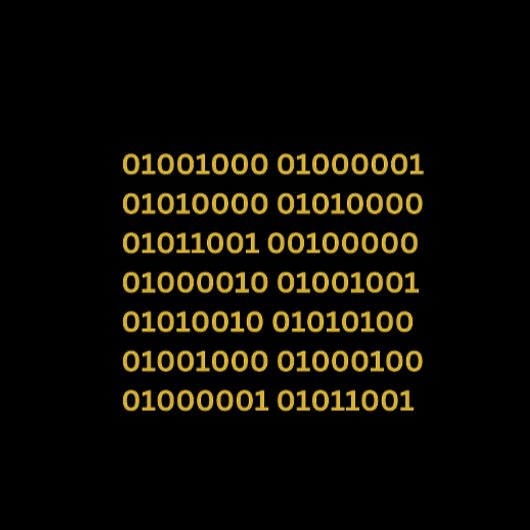 Binärer Code Danke Karte