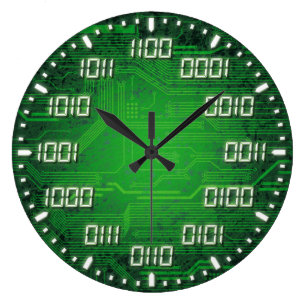 Binärer Code Wanduhren | Zazzle.de