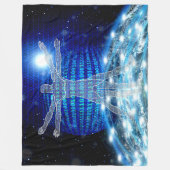 BINÄRER CODE FLEECEDECKE (Vorderseite)