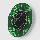 Binärer Code für GEEK Große Wanduhr (Winkel)