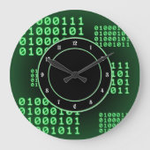 Binärer Code für GEEK Große Wanduhr (Vorderseite)