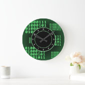 Binärer Code für GEEK Große Wanduhr (Zuhause)