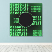 Binärer Code für GEEK Leinwanddruck (Insitu (Holzboden))