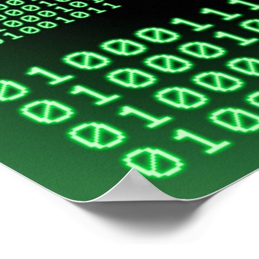 Binärer Code für GEEK Poster (Ecke)