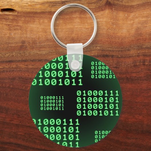 Binärer Code für GEEK Schlüsselanhänger (Vorderseite)