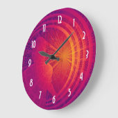 Binärer Code Hallo-Technologie abstrakter Entwurf Große Wanduhr (Winkel)