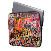 Binärer Code Laptopschutzhülle (Vorderseite Links)
