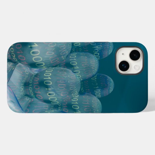 binärer Code, Mensch und digitale Kommunikation Case-Mate iPhone Hülle (Rückseite (Horizontal))