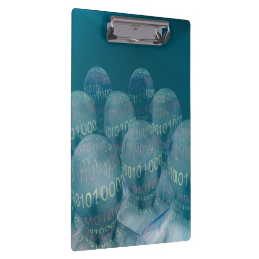 binärer Code , Mensch und digitale Kommunikation . Klemmbrett (Rechts)