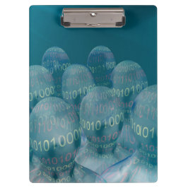 binärer Code , Mensch und digitale Kommunikation . Klemmbrett