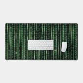 Binärer Datenstrom Schreibtischunterlage (Tastatur & Maus)