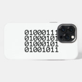 BINÄRER NERD iPhone HÜLLE (Rückseite (Horizontal))