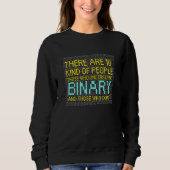 Binärer Programmiercode-Entwickler Sweatshirt (Vorderseite)